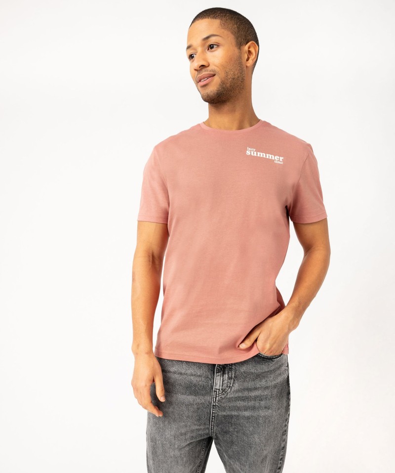 Tee-shirt manches courtes à motif estival homme[MISSING]